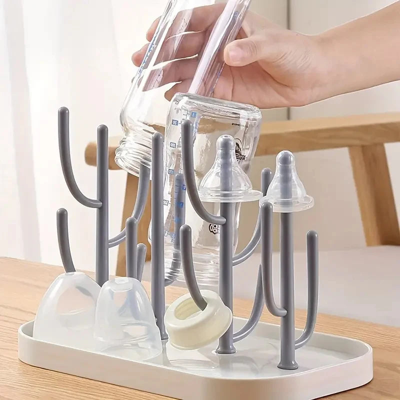 Baby Tree-Shaped Milk Bottle Drain Rack