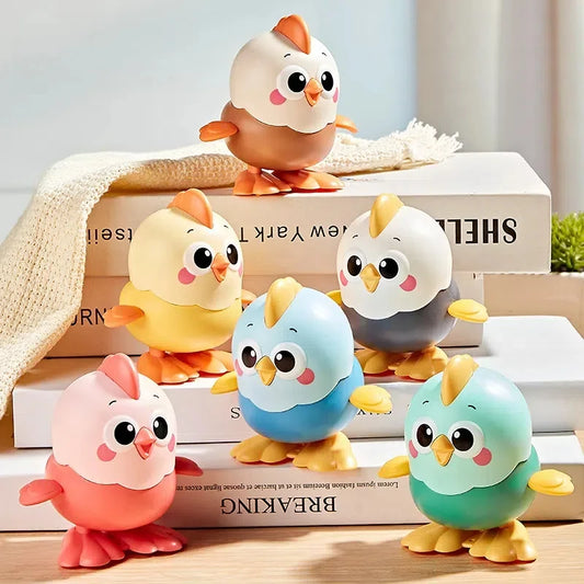 Funny Clockwork Crawling Toy | Colorful Chick & Reptile Wind-Up Rocky Swing | CanMama