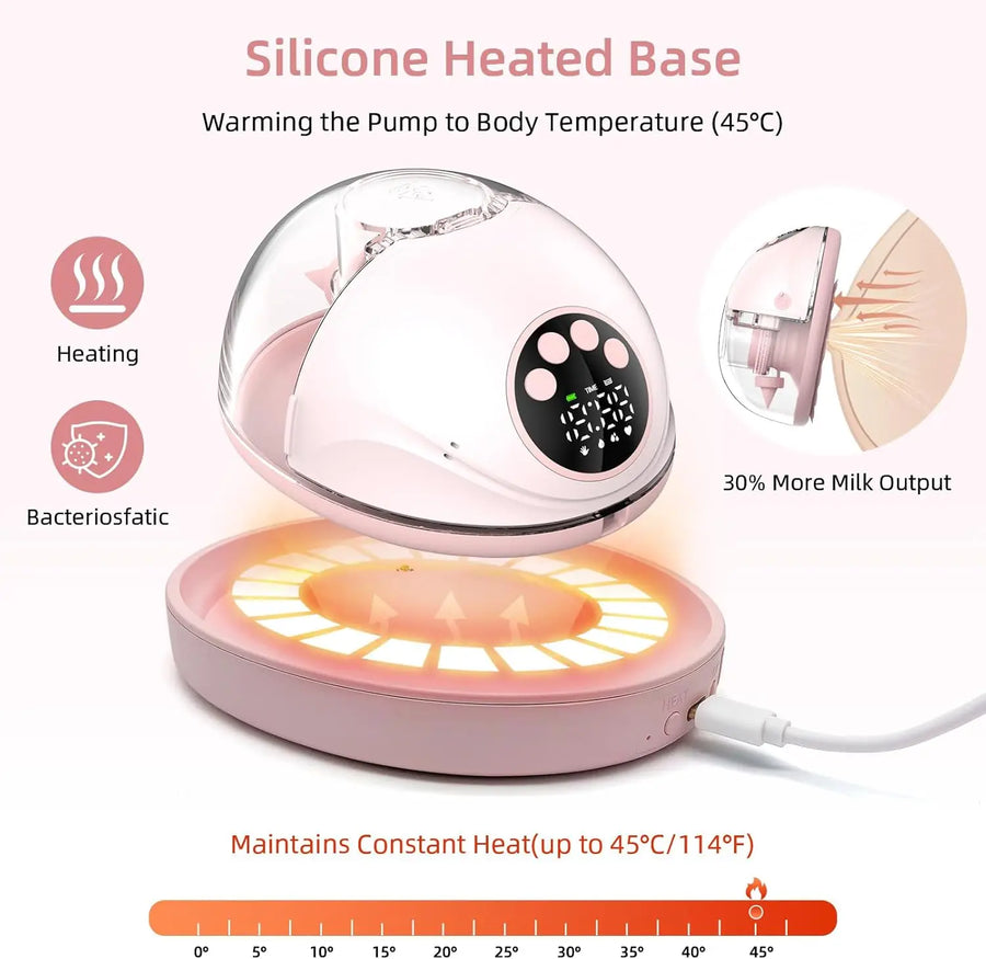 Wearable Electric Breast Pump | Hands-Free BPA-Free UV Sterilize & Heated Base | Can Mama