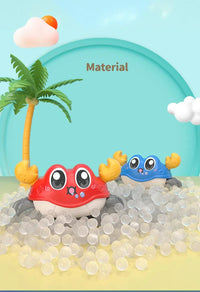 Baby Crawling Crab Toy  Pull-Back Bubble Simulation