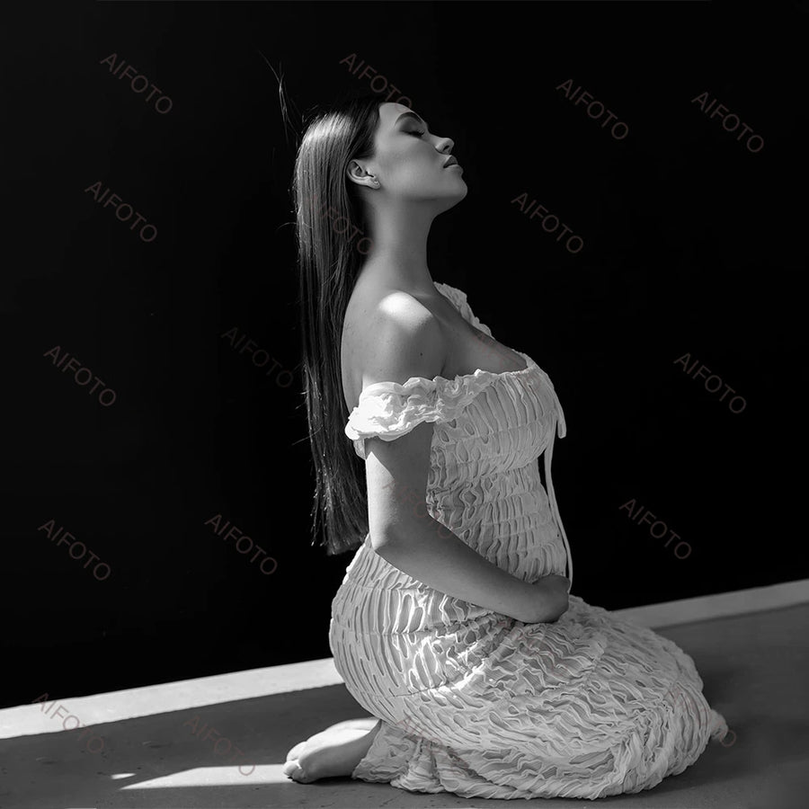 Studio Maternity Photography Gown for Moms | Professional Mama Pregnancy Photoshoot Dress | Can Mama