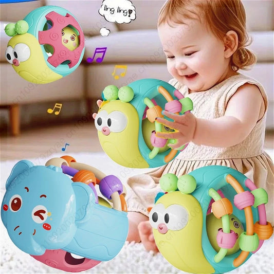 Baby Balls Rattle Comforter Toy | Soft Hand Grasp Sensory Crawling Toy 0-12 Months | Can Mama