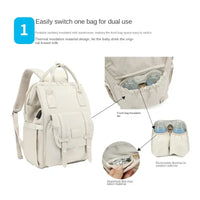 Waterproof Nappy Bag Backpack for Moms | Mama Mummy Maternity Outdoor Travel Handbag | Can Mama