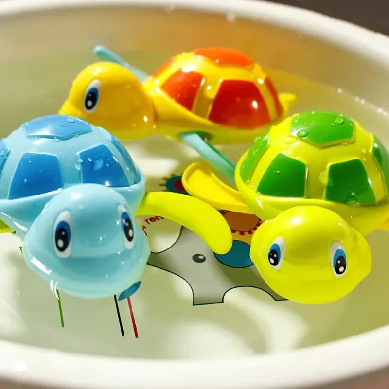 Cartoon Wind-Up Swimming Turtle Bath Toy