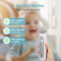 Baby Electric Nasal Aspirator | USB Rechargeable 3-Speed Newborn Nose Cleaner | Can Mama