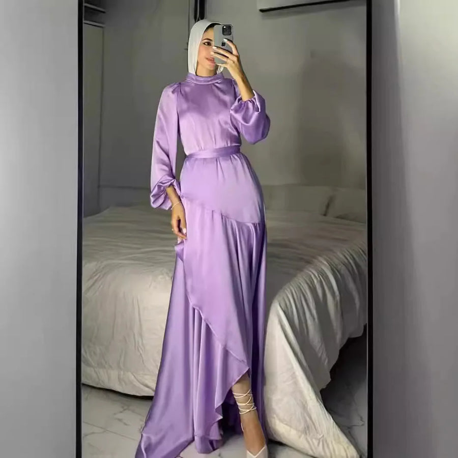 Muslim Party Abaya Maxi Dress for Moms | Elegant Mama Jalabiya Formal Occasion Dress | Can Mama