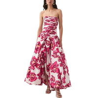 Printed Spaghetti Strap Maxi Dress for Moms | Fashionable Mama Summer Long Dress | Can Mama