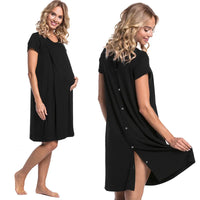 European Style Maternity Hospital Dress for Moms | Elegant Mama Labor Delivery Gown | Can Mama