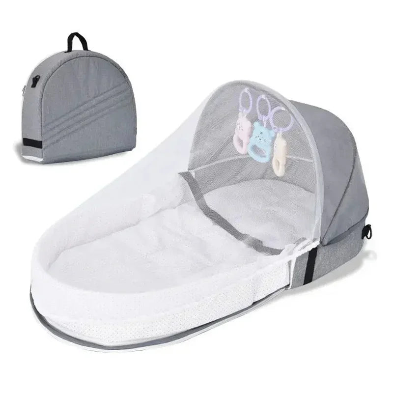 Portable Baby Bed | Foldable Travel Crib Newborn Bassinet