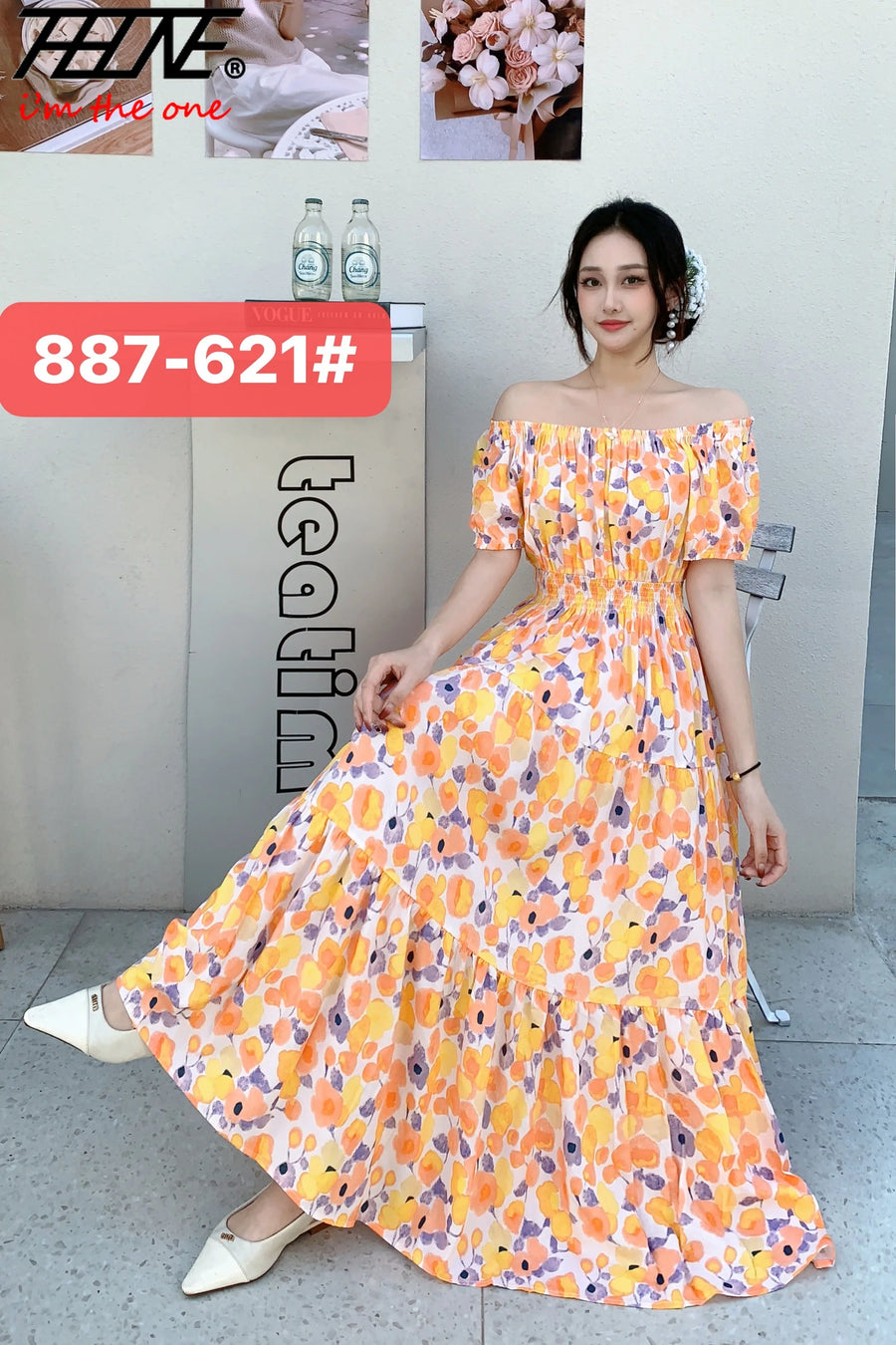 Bohemian Long Maxi Dress for Moms | Spring Summer Mama Casual Elegant Dress | Can Mama