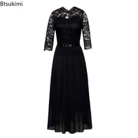 Bridesmaid Maxi Dress for Moms | Elegant Mama Long Formal Wedding Guest Dress | Can Mama