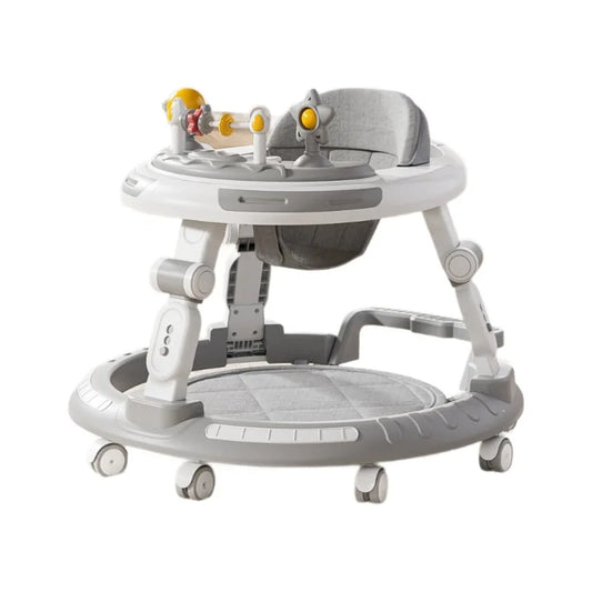 Foldable Baby Walker 6-30 Months | Multi-Function Walking Aid Cart with Music Disc | Can Mama