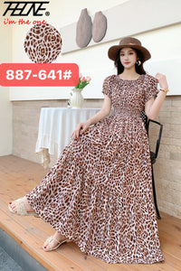 Bohemian Long Maxi Dress for Moms | Spring Summer Mama Casual Elegant Dress | Can Mama