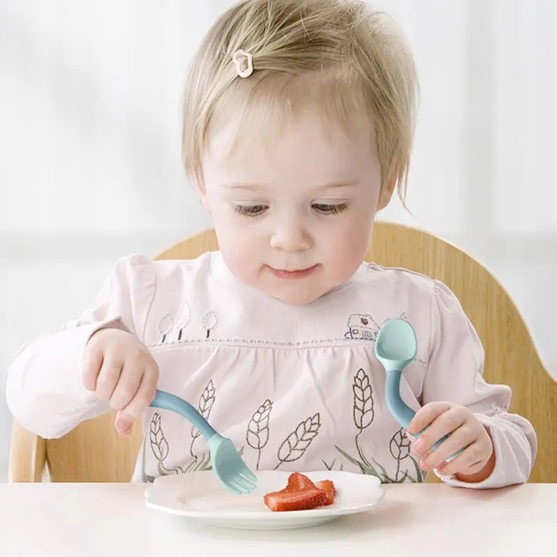 Baby Self Feeding Spoon Set 2Pcs