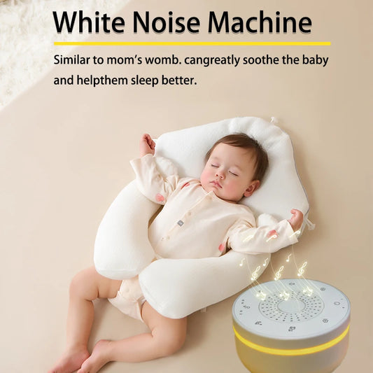 Baby White Noise Machine USB Rechargeable Baby Sleep Sound Player Night Light Timer Timed Shutdown Sleep Machine Noise Player