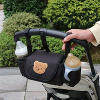 Stroller Organizer Bag for Moms | Bottle and Phone Pocket Mama Pram Bag | Can Mama