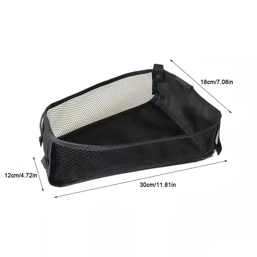 Stroller Bottom Organizer Bag for Moms | Universal Mesh 3D Tissue Toy Storage Basket | Can Mama