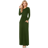Casual Solid Maxi Dress for Moms | Summer Lightweight Mama Everyday Long Dress | Can Mama
