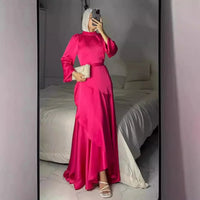 Muslim Party Abaya Maxi Dress for Moms | Elegant Mama Jalabiya Formal Occasion Dress | Can Mama