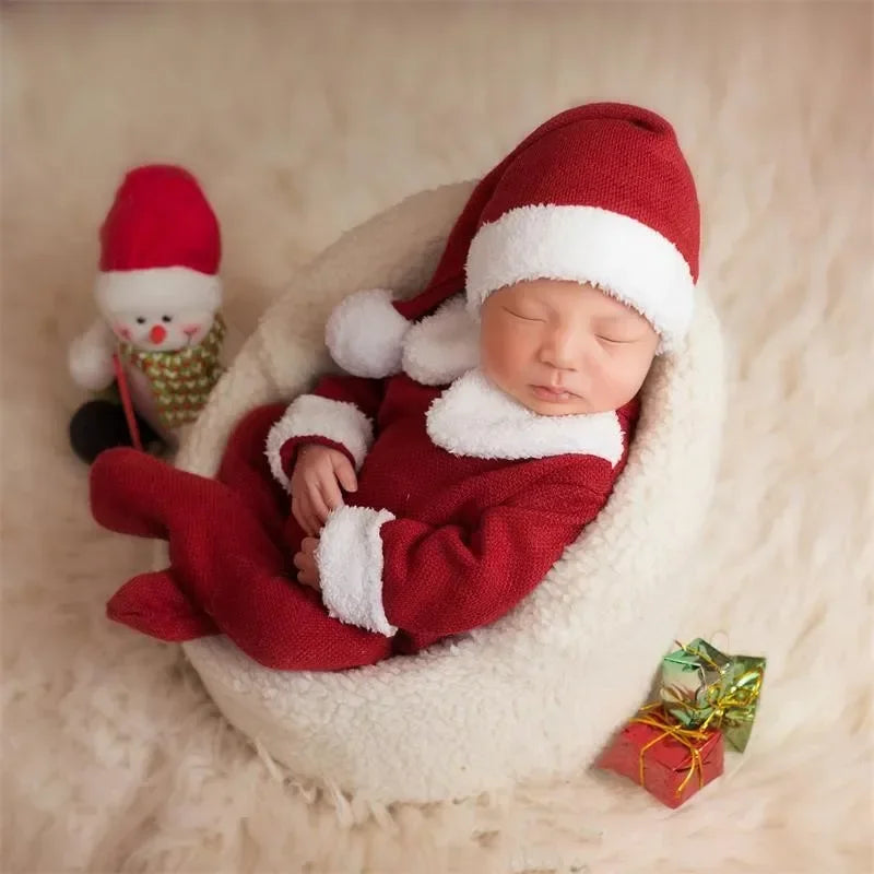 White Round Mini Sofa  Newborn Photography Prop