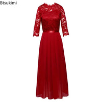 Bridesmaid Maxi Dress for Moms | Elegant Mama Long Formal Wedding Guest Dress | Can Mama