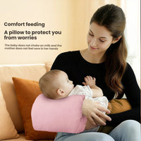 Soft Plush Baby Nursing Pillow with Warm Arms | Breastfeeding Support Cushion | Can Mama