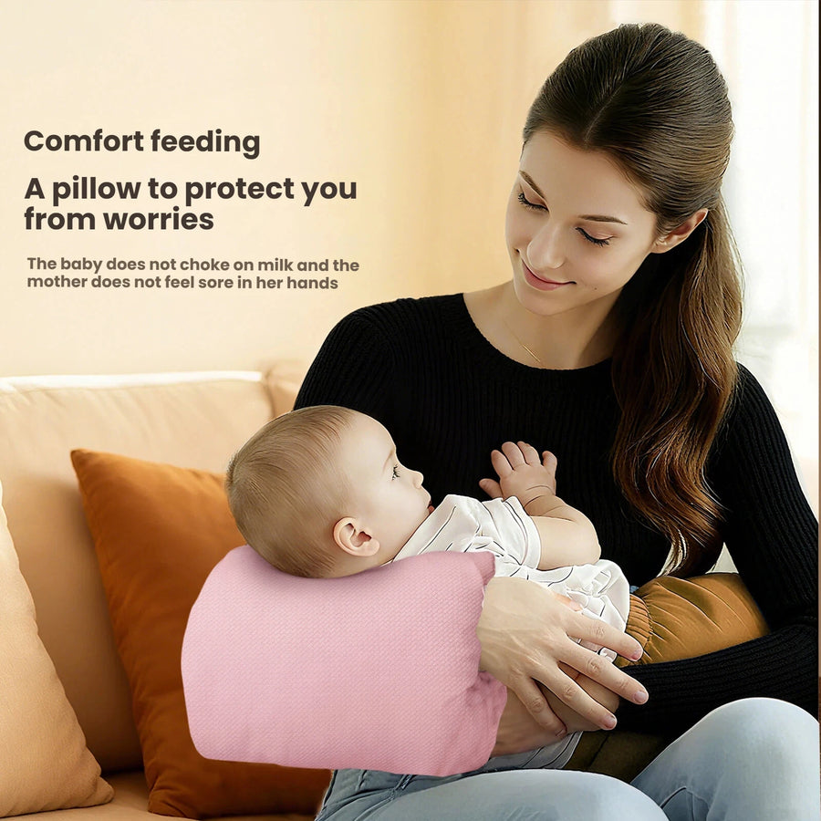 Soft Plush Baby Nursing Pillow with Warm Arms | Breastfeeding Support Cushion | Can Mama