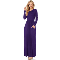 Casual Solid Maxi Dress for Moms | Summer Lightweight Mama Everyday Long Dress | Can Mama