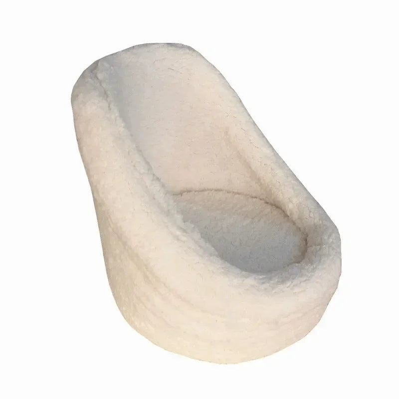 White Round Mini Sofa  Newborn Photography Prop