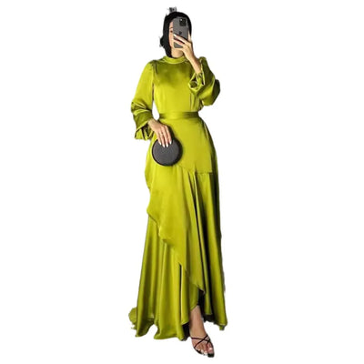 Muslim Party Abaya Maxi Dress for Moms | Elegant Mama Jalabiya Formal Occasion Dress | Can Mama