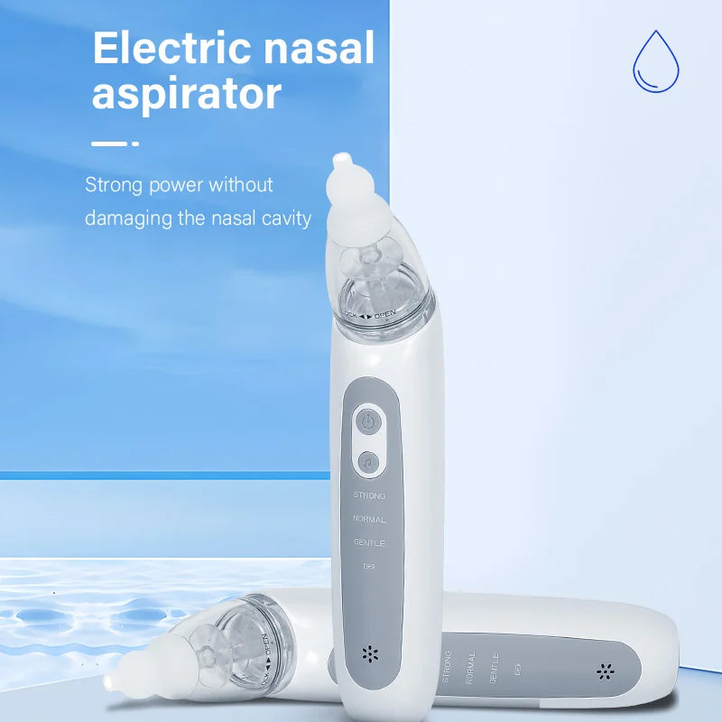 Baby Electric Nasal Aspirator | USB Rechargeable 3-Speed Newborn Nose Cleaner | Can Mama