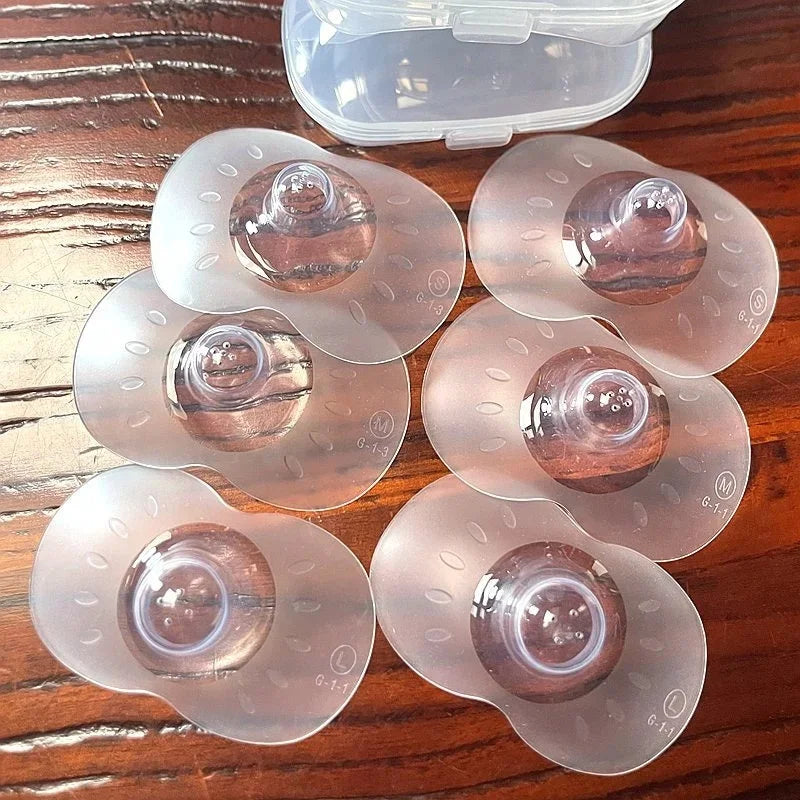 Silicone Breastfeeding Nipple Protectors 2Pcs | Soft Nursing Shield Cover for Feeding Moms | Can Mama