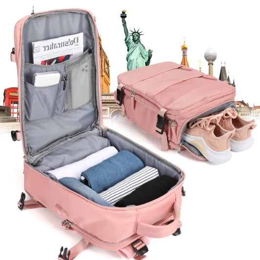 Mom Baby Travel Backpack | Carry On Waterproof Laptop Bag | Wet Dry Separation USB Charging | Can Mama