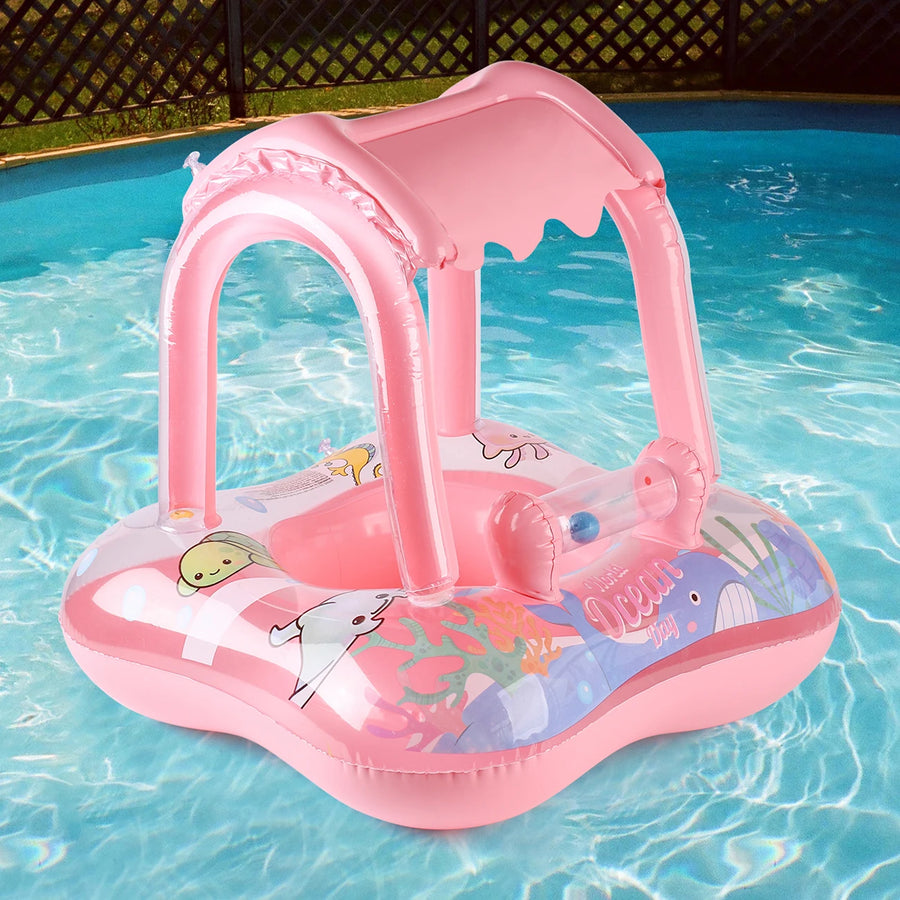Baby Pool Float with Sun Canopy