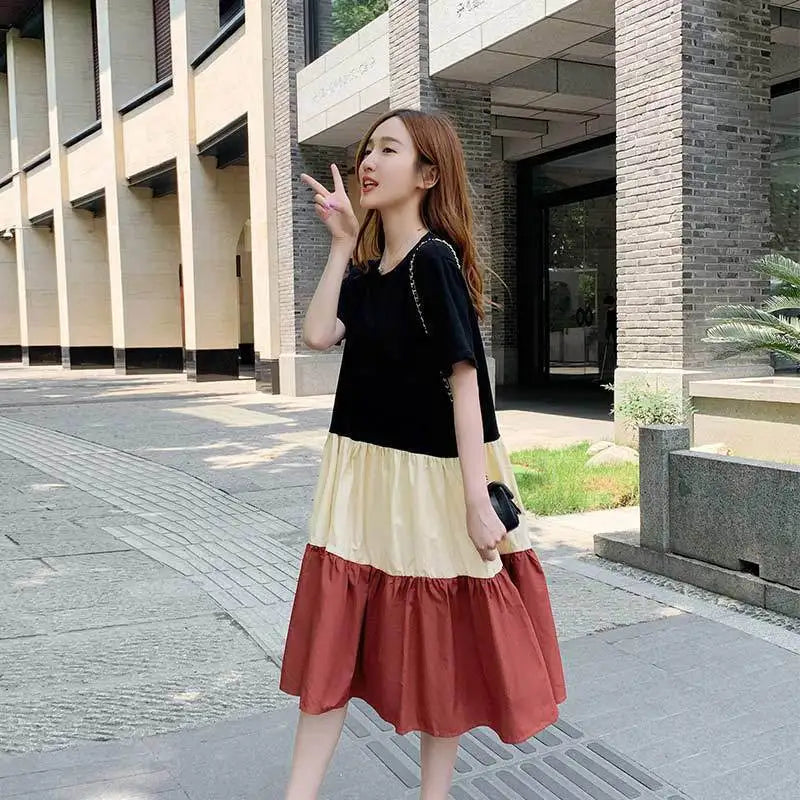 Summer Maternity Nursing Dress for Moms | Casual Mama Pregnancy Breastfeeding Wear | Can Mama
