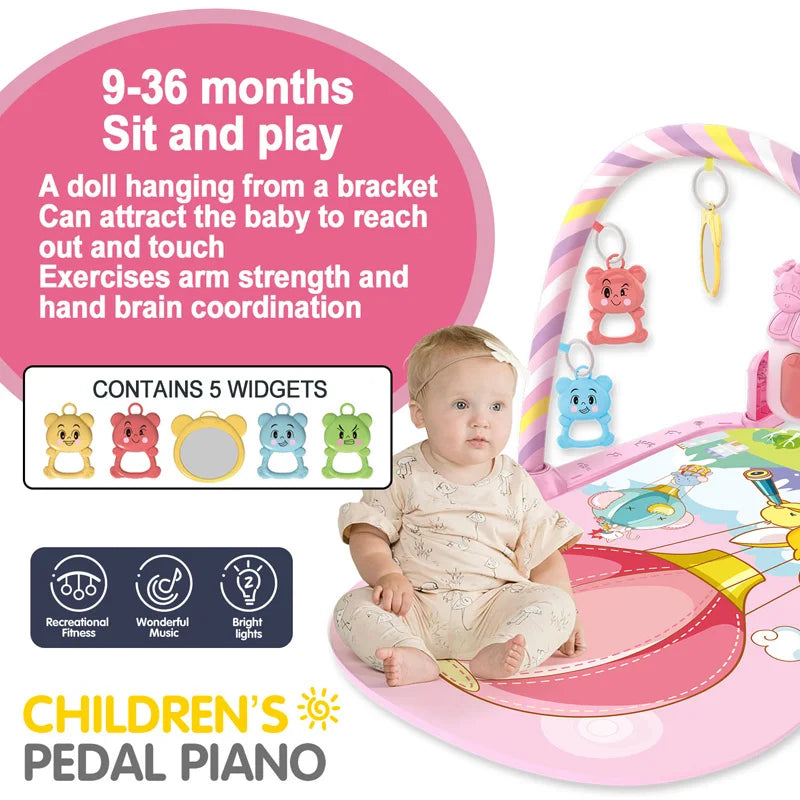 Baby Fitness Stand Piano Play Gym mat