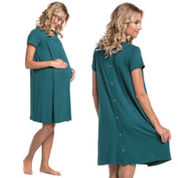 European Style Maternity Hospital Dress for Moms | Elegant Mama Labor Delivery Gown | Can Mama
