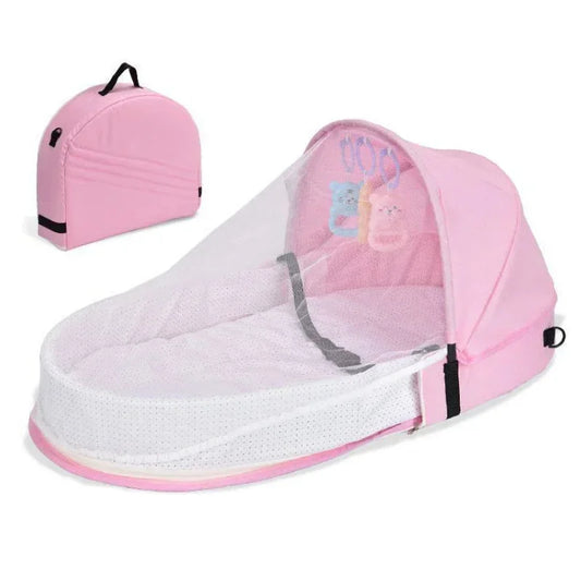 Portable Baby Bed | Foldable Travel Crib Newborn Bassinet