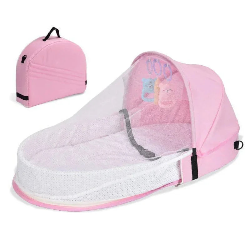 Portable Baby Bed | Foldable Travel Crib Newborn Bassinet