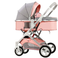 Newborn Baby Stroller with Two-Way Reclining High Landscape Foldable Pushchair | Can Mama