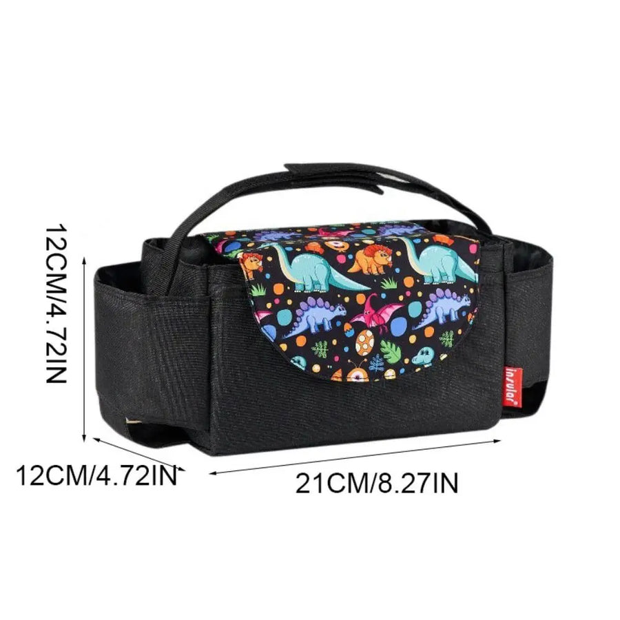 Multifunctional Stroller Organizer Bag for Moms | Large Capacity Mama Hanging Diaper Bag Bottle Holder | Can Mama
