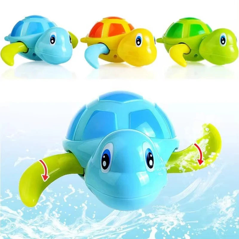 Cartoon Wind-Up Swimming Turtle Bath Toy