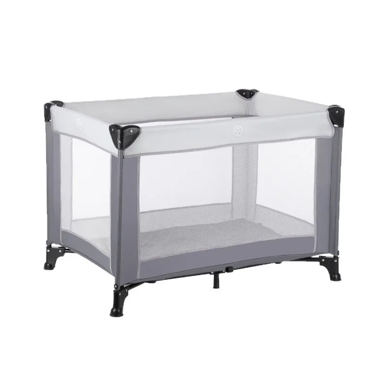 Foldable Portable Baby Play Bed Crib with Removable Safety Fence | Can Mama