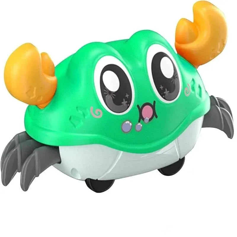 Baby Crawling Crab Toy  Pull-Back Bubble Simulation