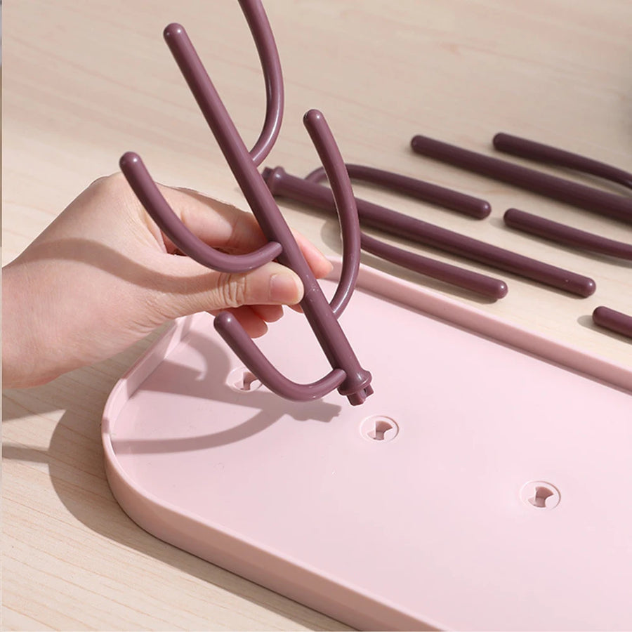 Baby Tree-Shaped Milk Bottle Drain Rack