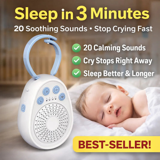 Baby White Noise Machine | Sleep in 3 Minutes | Portable Newborn Sleep Aid | Can Mama