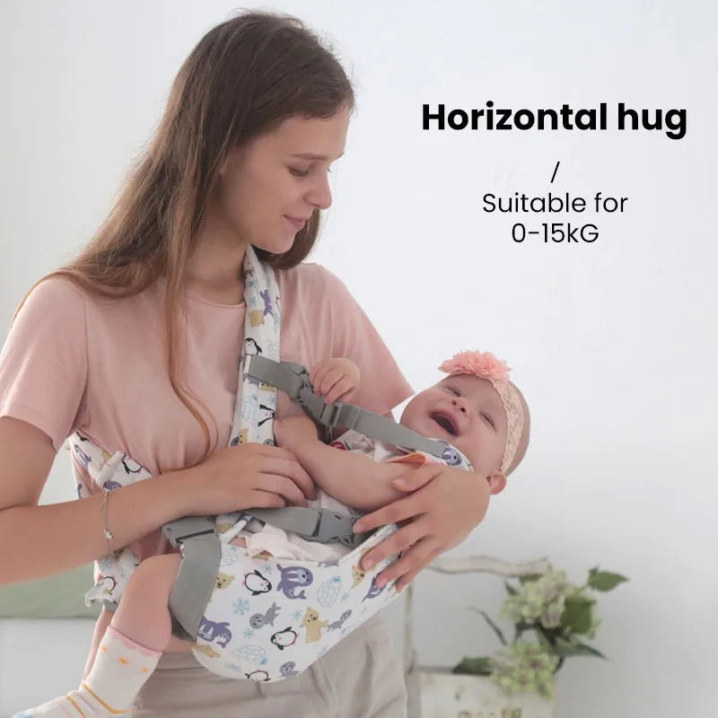 Ergonomic Baby Carrier | Kangaroo Wrap Sling for Newborns & Toddlers | Can Mama
