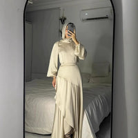 Muslim Party Abaya Maxi Dress for Moms | Elegant Mama Jalabiya Formal Occasion Dress | Can Mama
