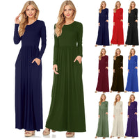 Casual Solid Maxi Dress for Moms | Summer Lightweight Mama Everyday Long Dress | Can Mama