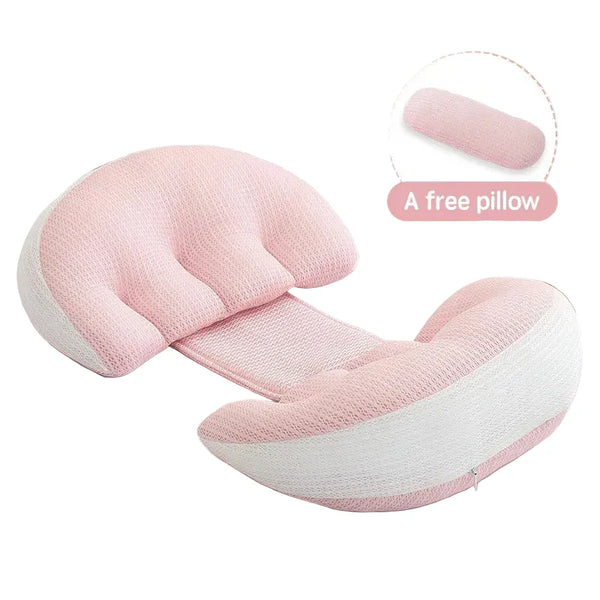 U-Shaped Pregnancy Pillow for Sleeping | Full Body Maternity Support | Can Mama